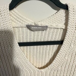 Everlane Ivory Chunky Sweater in Cream